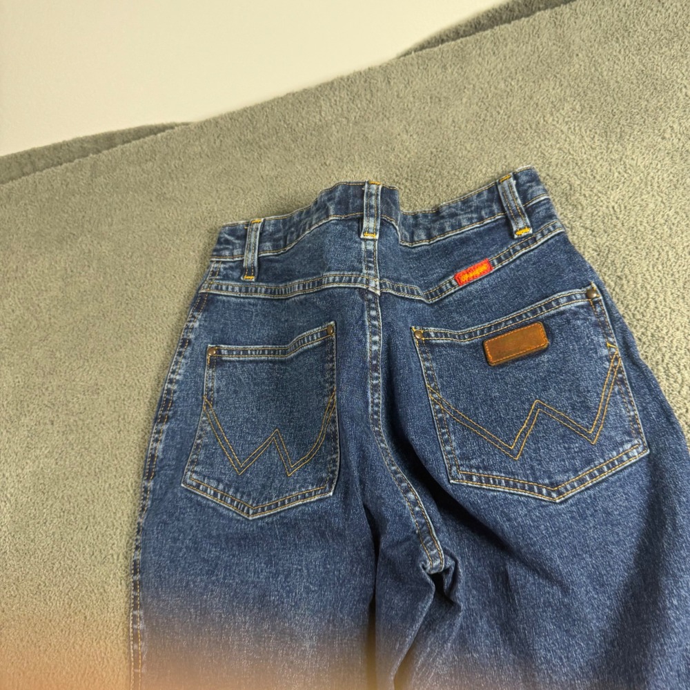 Wrangler Ultimate Riding Jeans Women 3/4x32 Dark Wash High Rise Straight 18MWZSW